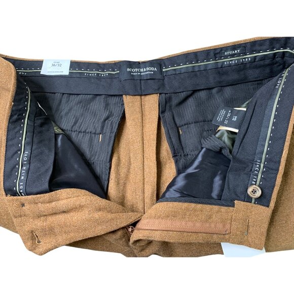 Scotch & Soda Mens Slim Fit Stuart Wool Blend Pants W36/L30 NWT $148 RP10239 - Picture 10 of 14